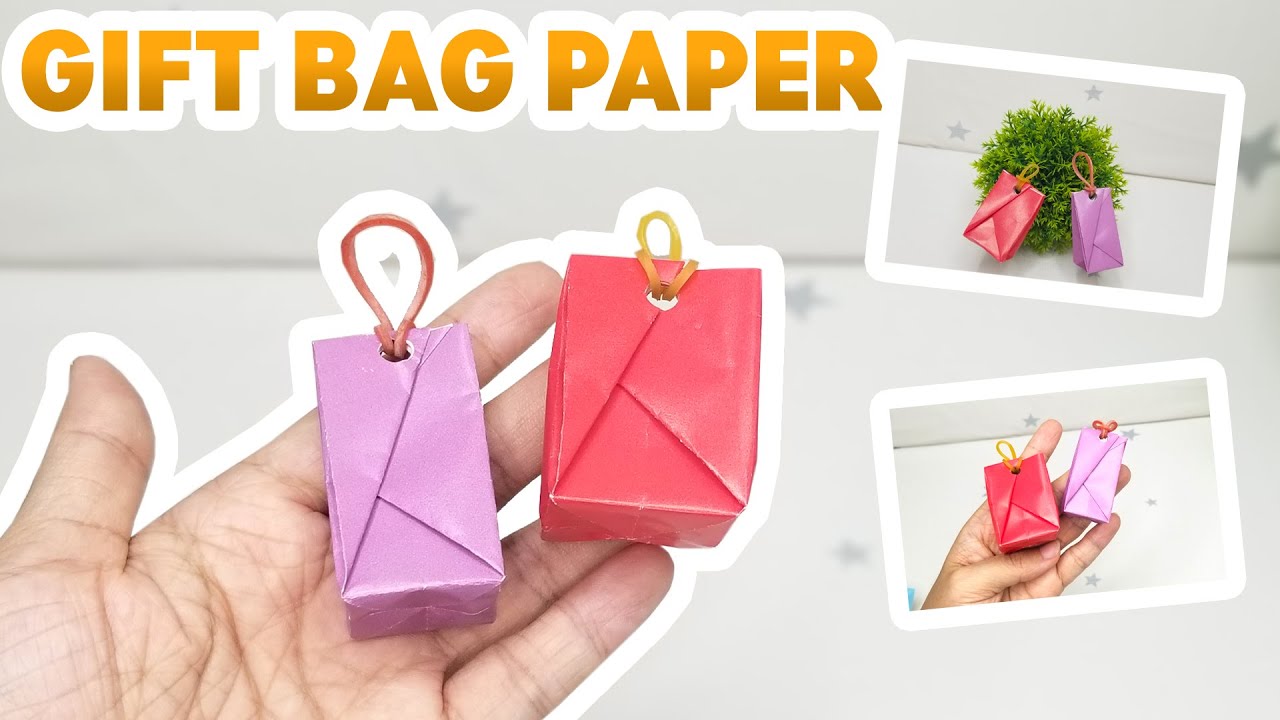 How to make Gift bag paper | DIY Bag Craft Paper | Origami gift bag ...