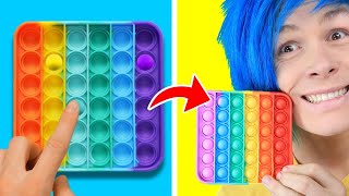 TRYING POP IT COOL DIYs WHEN YOU ARE BORED BY 5 MINUTE CRAFTS