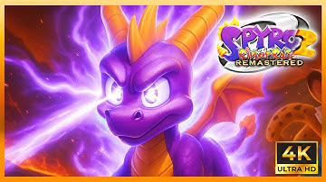 Spyro 2: Riptos Rage (PS1) 4K Remaster - Part 14 [100%] Walkthrough