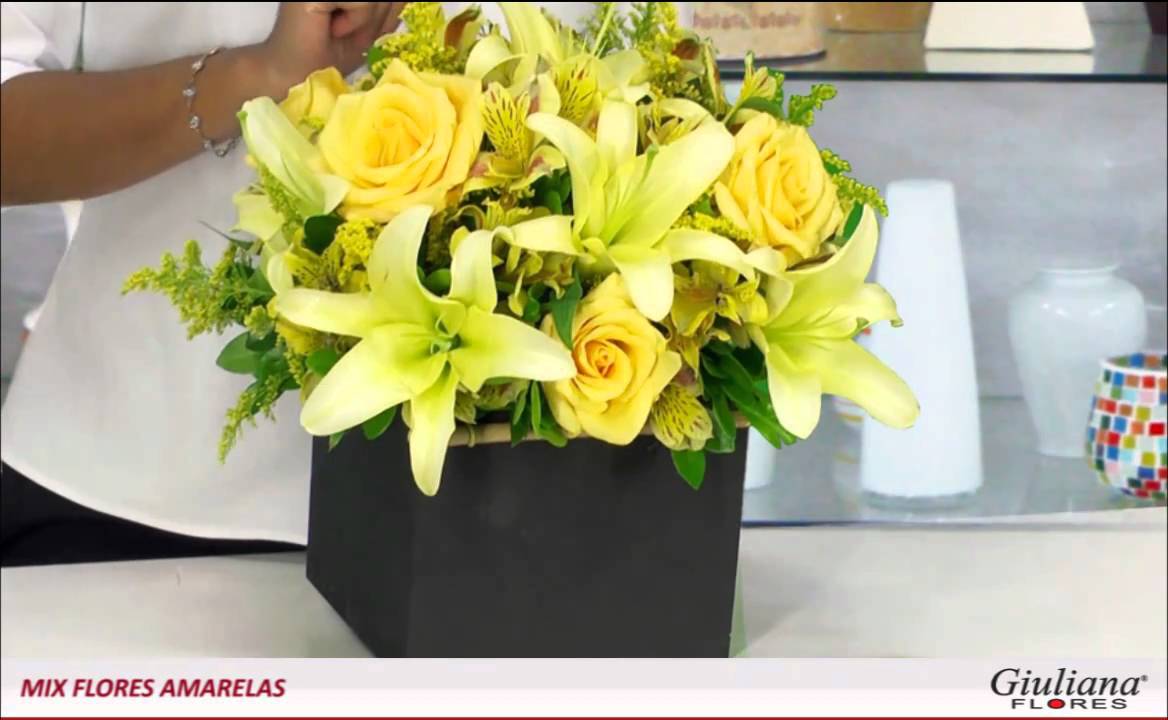 Mix Flores Amarelas - Presente de Aniversário - Giuliana Flores - thptnganamst.edu.vn