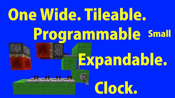1-Wide, Tileable, Expandable Redstone Clock - Minecraft Tutorial