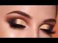 Glam Gold Smokey Eye Makeup Tutorial | Morphe 35O2 Palette