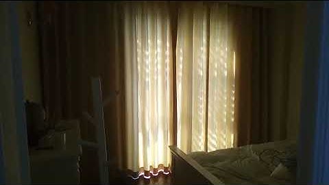 Rèm vải cản nắng - Rèm vải 2 lớp tự động