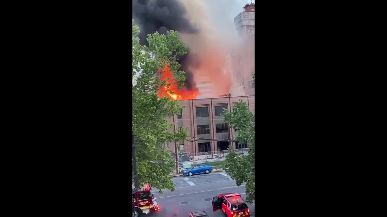 Evacuations in place for downtown Salt Lake City fire