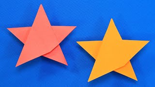 Простой Подарок Папе - Пятиконечная Оригами Звезда Из Бумаги