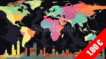 Global Business Network City Skyline Map Animation HD