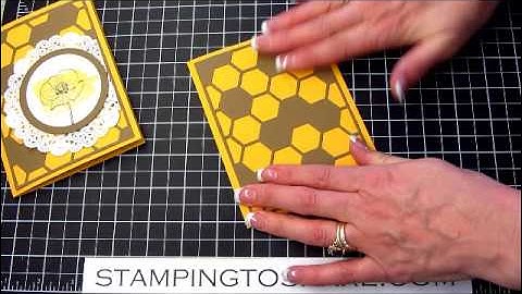 Happy Watercolor with Hexagon Hive Thinlits Die