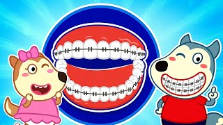 Wolfoo e Lucy: Os aparelhos ortodônticos também são lindos!🦷Sorriso Confiante | Wolfoo em português