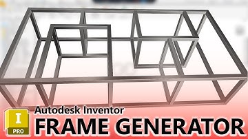 Framegenerator - Stalen frameontwerp in Autodesk Inventor