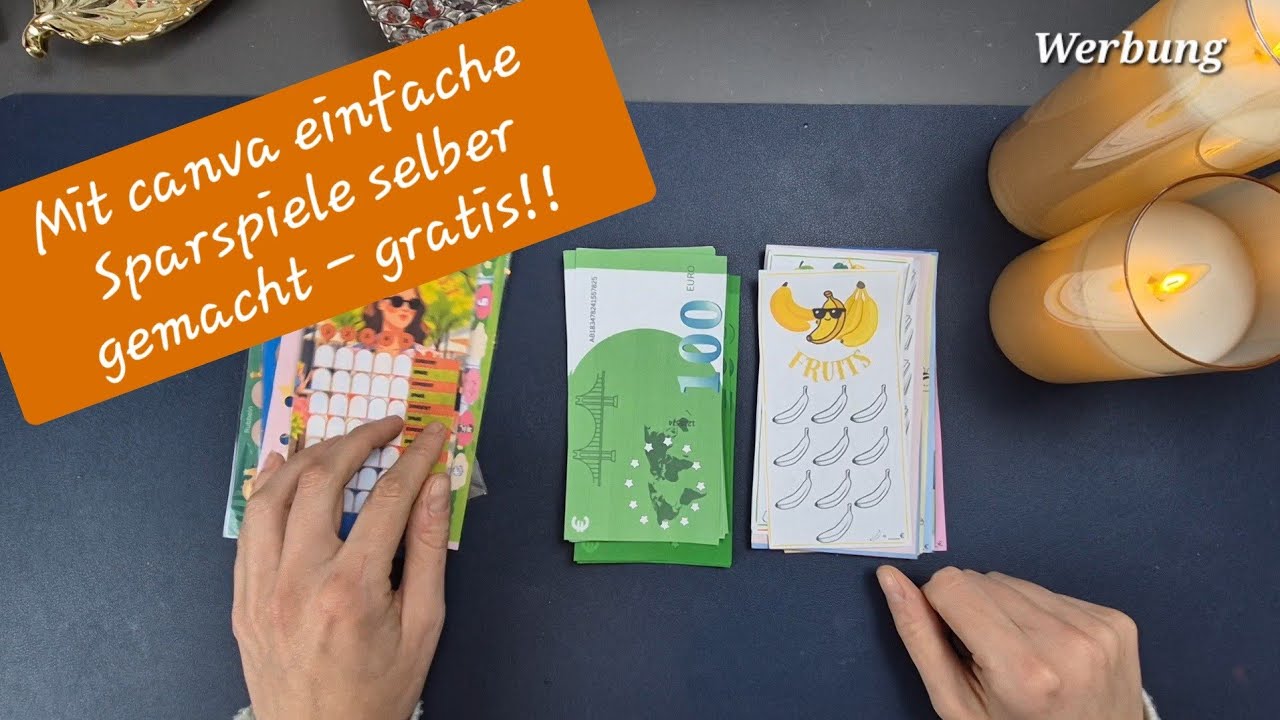 Ich habe....eigene Sparspiele auf canva erstellt....kostenlos ❤