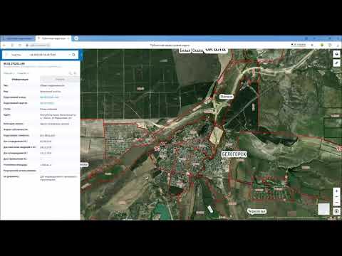 Публичная кадастровая карта. Поиск земельного участка.