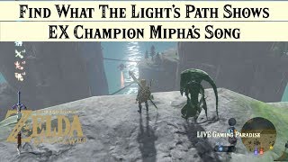 Breath of the Wild | EX Champion Mipha's Song [DLC 2] Walkthrough [Trial 1 The Light Path Shows]