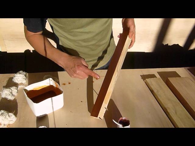 truco de carpintero, Como pintar madera fácil con color negro