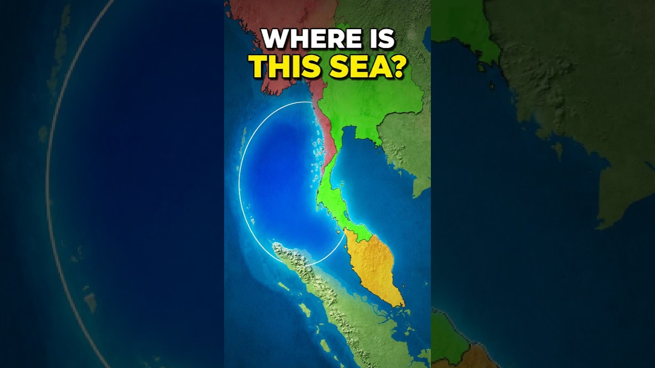Where is the Andaman Sea actually located? 📍 #geography #maps