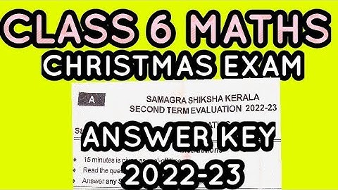Class 6 maths /Christmas Exam question paper Explanation 2022-23 / Second Term Exam Question Paper