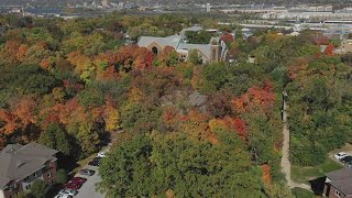 Beautiful fall colors at Rock Island's Augustana College