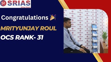 Mrutyunjay Roul II Rank 31 II OPSC 2023 II Mock Interview II SRIAS