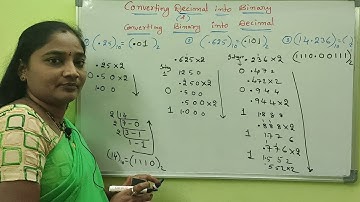 Computer Number System|| Part -5 || Converting Decima into Binary l Both in Telugu And English