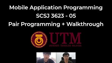 SCSJ3623 Mobile Application Programming - State Management with Stateful Widgets Exercise