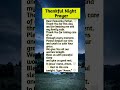Thankful Night Prayer 🙏🌙 | For Family, Forgiveness &amp; Peaceful Sleep #shorts #jesus #nightprayer