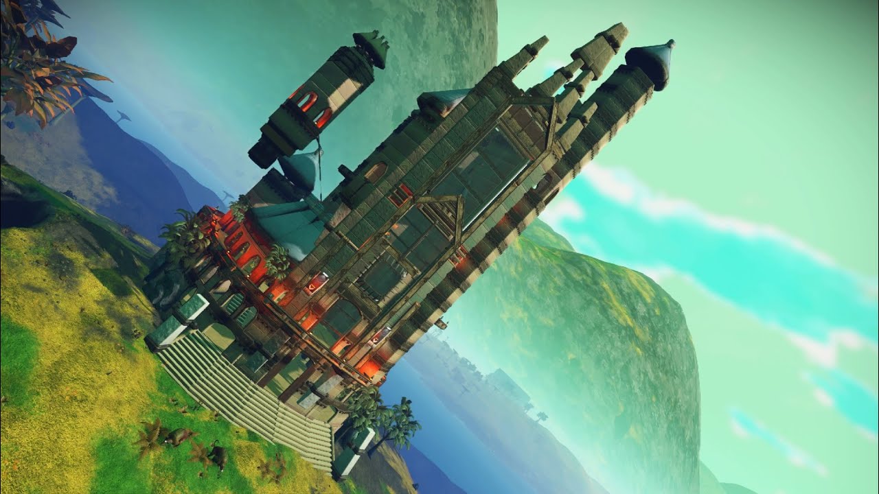 Nms Buildings No Man's Sky Base Building Sunday, Sci Fi Castle Build - YouTube