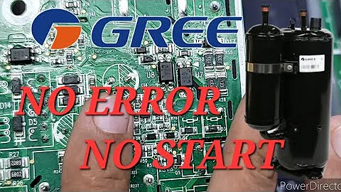 Gree Dc inverter ac no error code outdoor pcb and compressor not working Babar Electronics