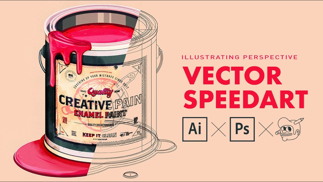 Creative paint (illustrator & photoshop tutorial) - YouTube
