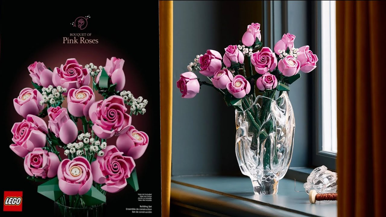 Botanicals - Bouquet of Pink Roses - Botanical Collection LEGO instructions
