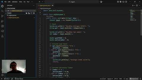 Tugas 3 (Algoritma dan Pemrograman) - Program Sederhana menggunakan Operator, IF dan Array