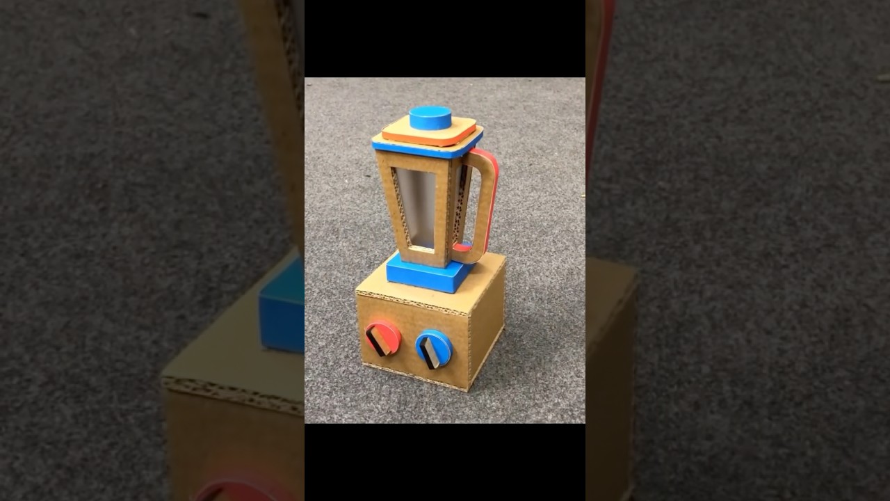 How to make Juice Blender Machine by Cardboard 