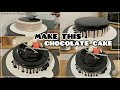 Chocolate Cake Tutorial | Perfect Chocolate Drip Cake Design Step by Step | Italian Style Cake🧑🍳🎂