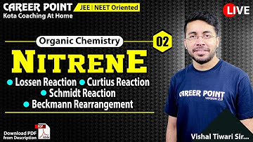 Nitrene L-2 | Lossen Rxn | Curtius Rxn | Schmidt Rxn | Beckmann Rearrangement |  NEET JEE | VT Sir