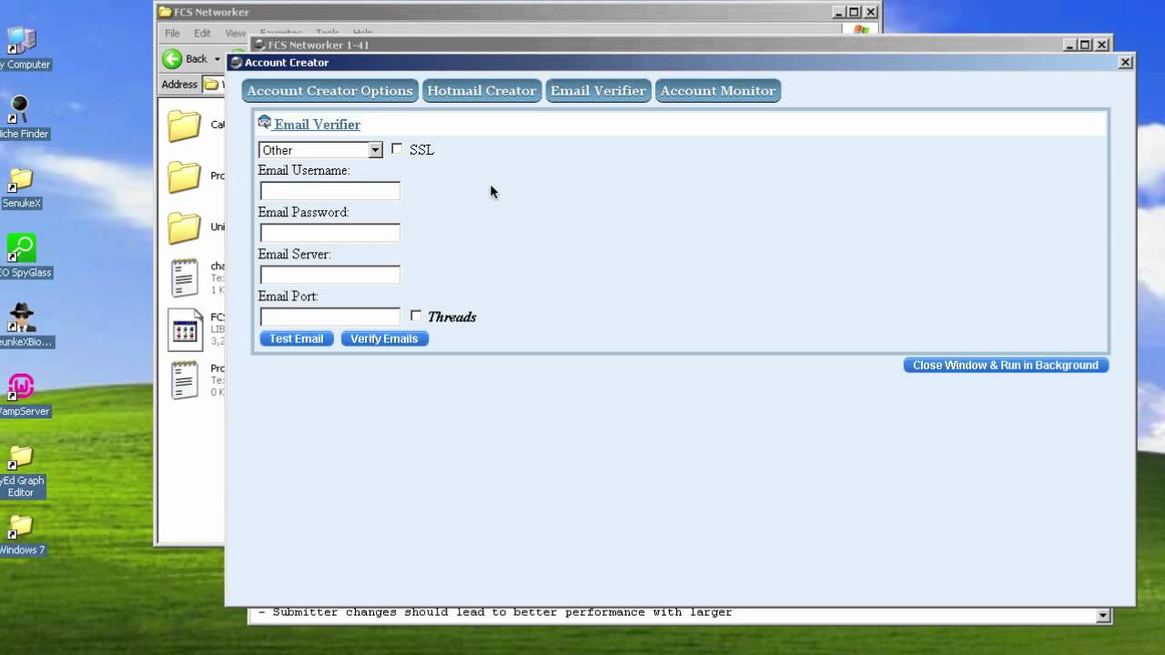 FCS Networker - Hotmail Creator, Email Verifier and Account Monitor