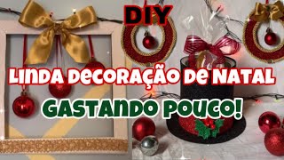 FAÇA VOCÊ MESMO LINDA DECORAÇÃO DE NATAL COM RECICLAGEM GASTANDO POUCO