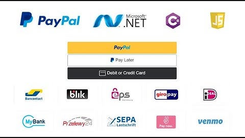 Accept payments with PayPal in ASP.NET & C# - Web Forms || Core MVC