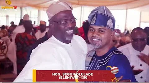 MC OLUOMO, GBENGA ADEYINKA, YOMI FASH, FOLUKE DARAMOLA & OTHERS AT HON  SEGUN OLOLUDE 50TH BIRTHDAY