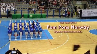 World Championship Twirling and Majorettes 2015 Pom Pons Team Norway