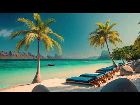 Lofi Beach Vibes 🌴 | Relaxing Tropical Views & Crystal Clear Waters 🌊 for Focus & Calm 🎶