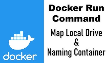 Docker Run Command | Map a local drive to a Docker container | Naming you container