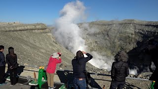 阿蘇山の火口見学が再開