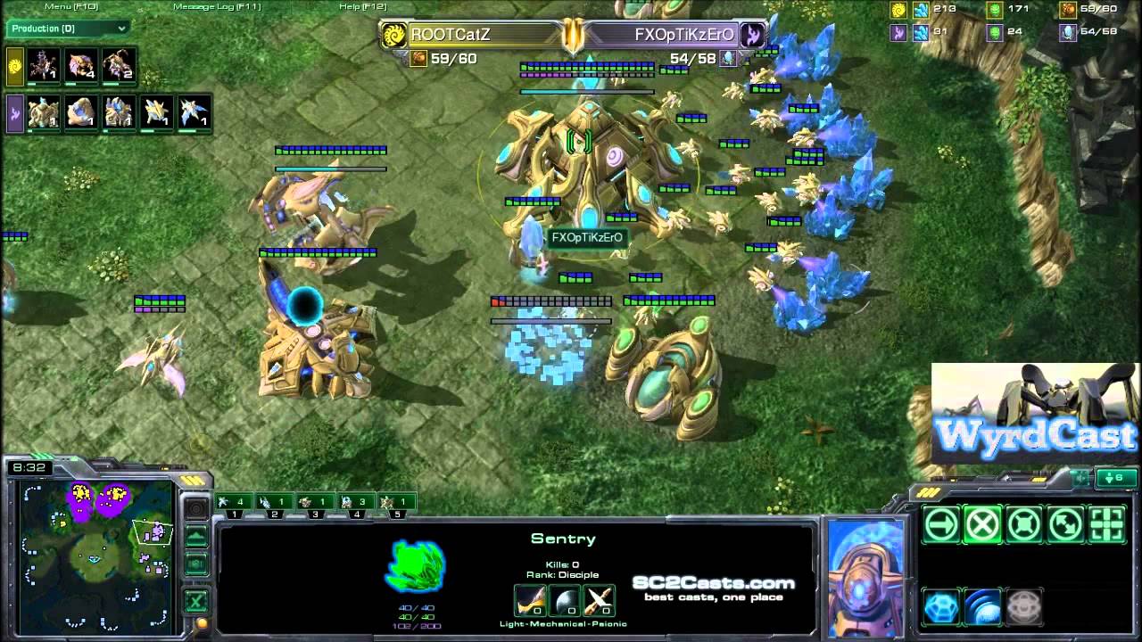 Starcraft 2 eSports - 1v1 CatZ (Z) vs OptiKZerO (P) Wyrd Cast Pro Games