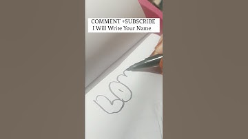 How To Write Bubble Letters | SUBSCRIBER NAME REQUEST #SHORTS