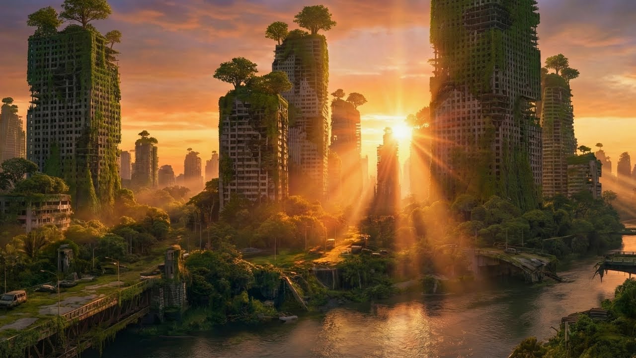 The Green Silence | 1 Hour of Serene Overgrown World Ambient & Post-Apocalyptic Visuals