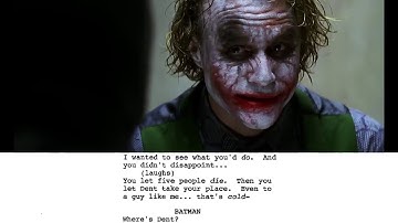 THE DARK KNIGHT (2008) Featurette From Script to Screen The Joker Interrogation Scene