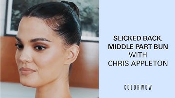 Quick & easy trending hairstyles: Tight Bun with Middle Part | Sleek Bun Tutorial