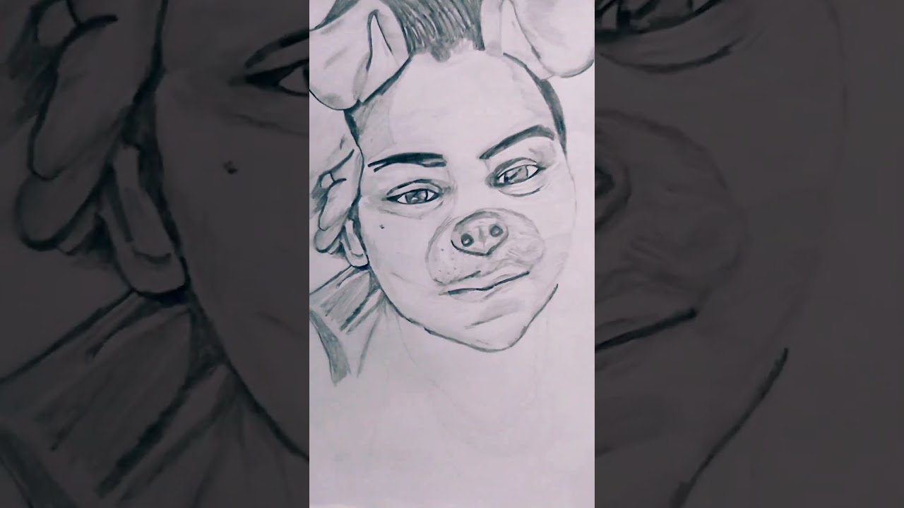 with Snapchat filter sketch 🫣😎.....