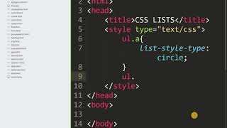[2020]-Web Technologies - CSS LINKS and LISTS Practice