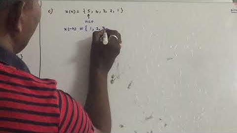 Signals & Systems - Even & odd Components of discrete time signals - working example