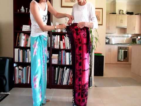 How to wear to a sarong Balinese style