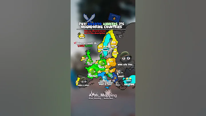POV:Kosovo annexes its neighboring countries! #europe #map #geography #mapping #all